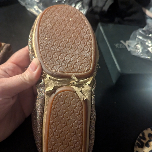 NIB Yosi Samra foldable flats rainbow glitter size 6 - Picture 3 of 7